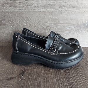 Lower East Side Vintage Black Platform Loafer Size 8